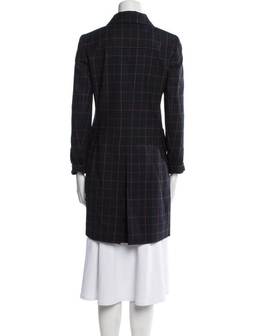Theory Plaid Print Coat