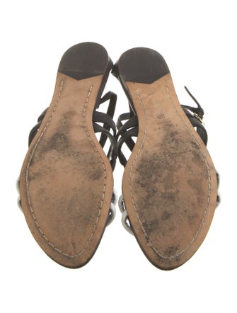 Theory Leather Slingback Sandals