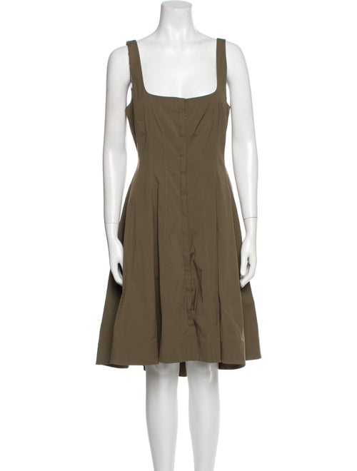 Theory Square Neckline Midi Length Dress