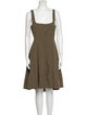 Theory Square Neckline Midi Length Dress