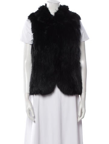 Theory Jackets Fox Fur Jacket Petite
