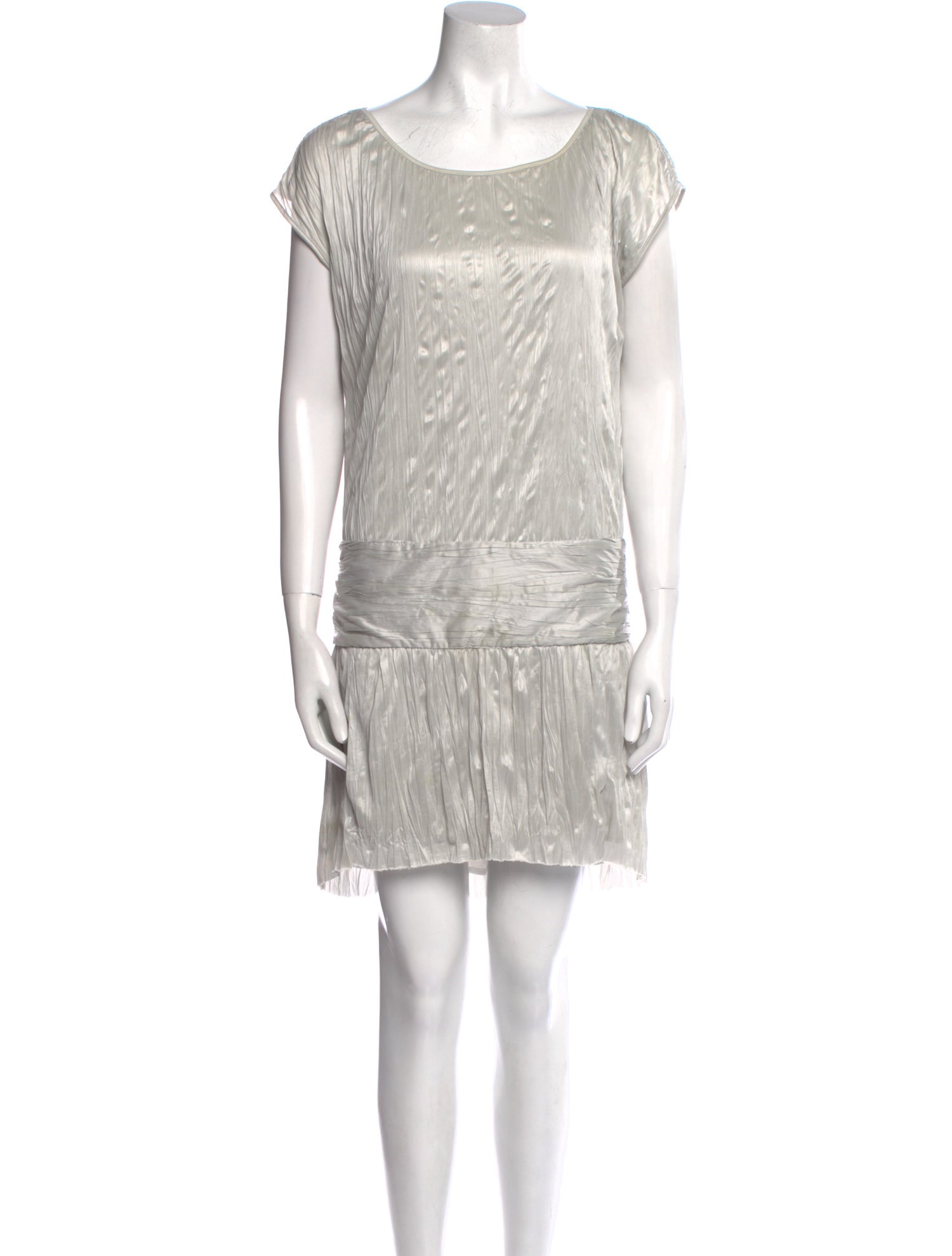 Theory Bateau Neckline Mini Dress