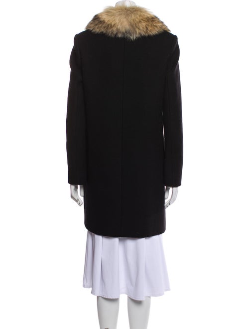 Theory Virgin Wool Faux Fur Coat