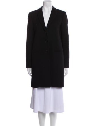 Theory Virgin Wool Faux Fur Coat