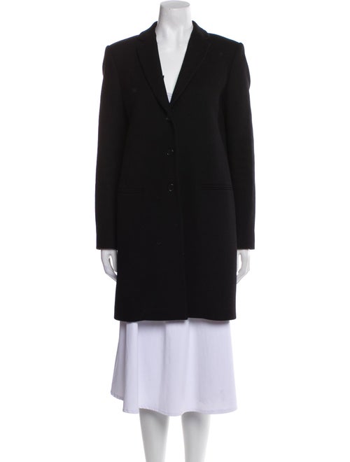 Theory Virgin Wool Faux Fur Coat