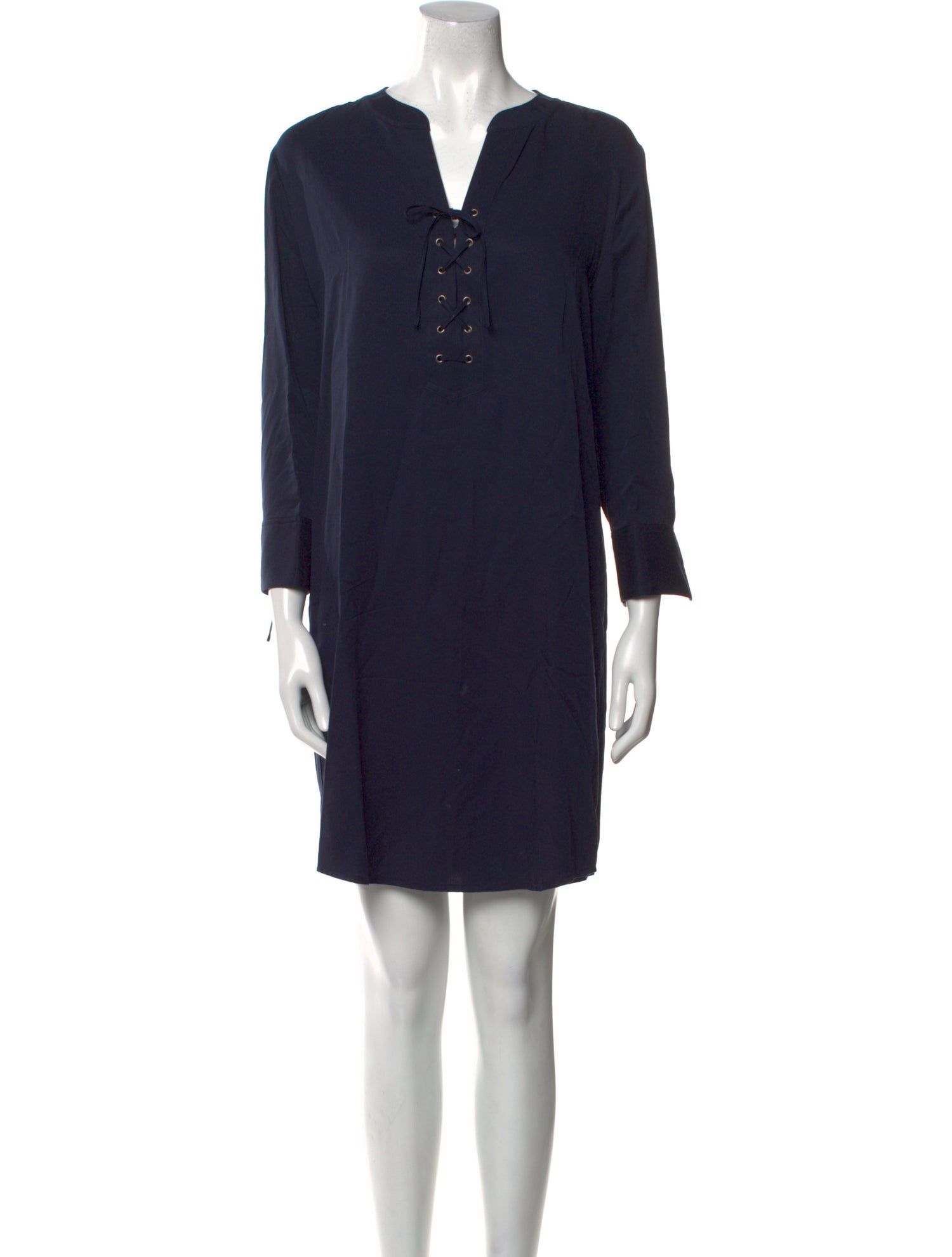 Theory V-Neck Mini Dress