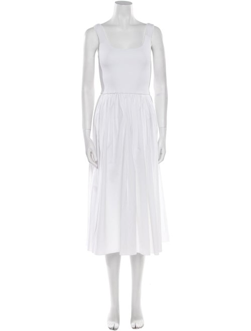 Theory Scoop Neck Midi Length Dress