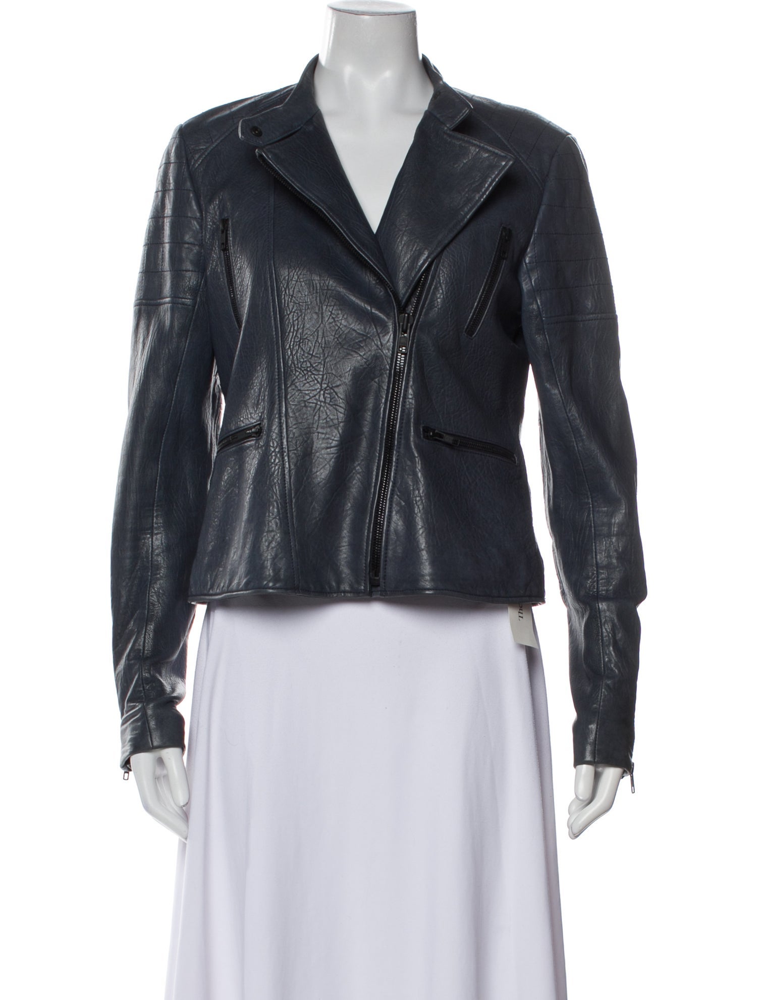 Theory Lamb Leather Biker Jacket