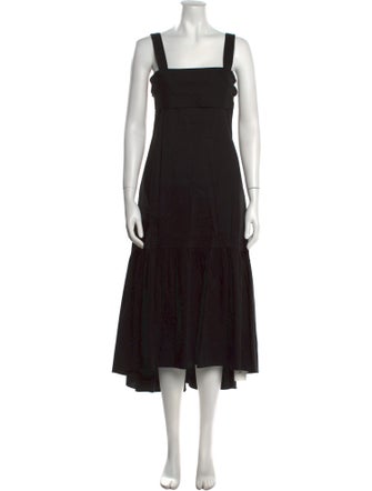 Theory Linen Midi Length Dress