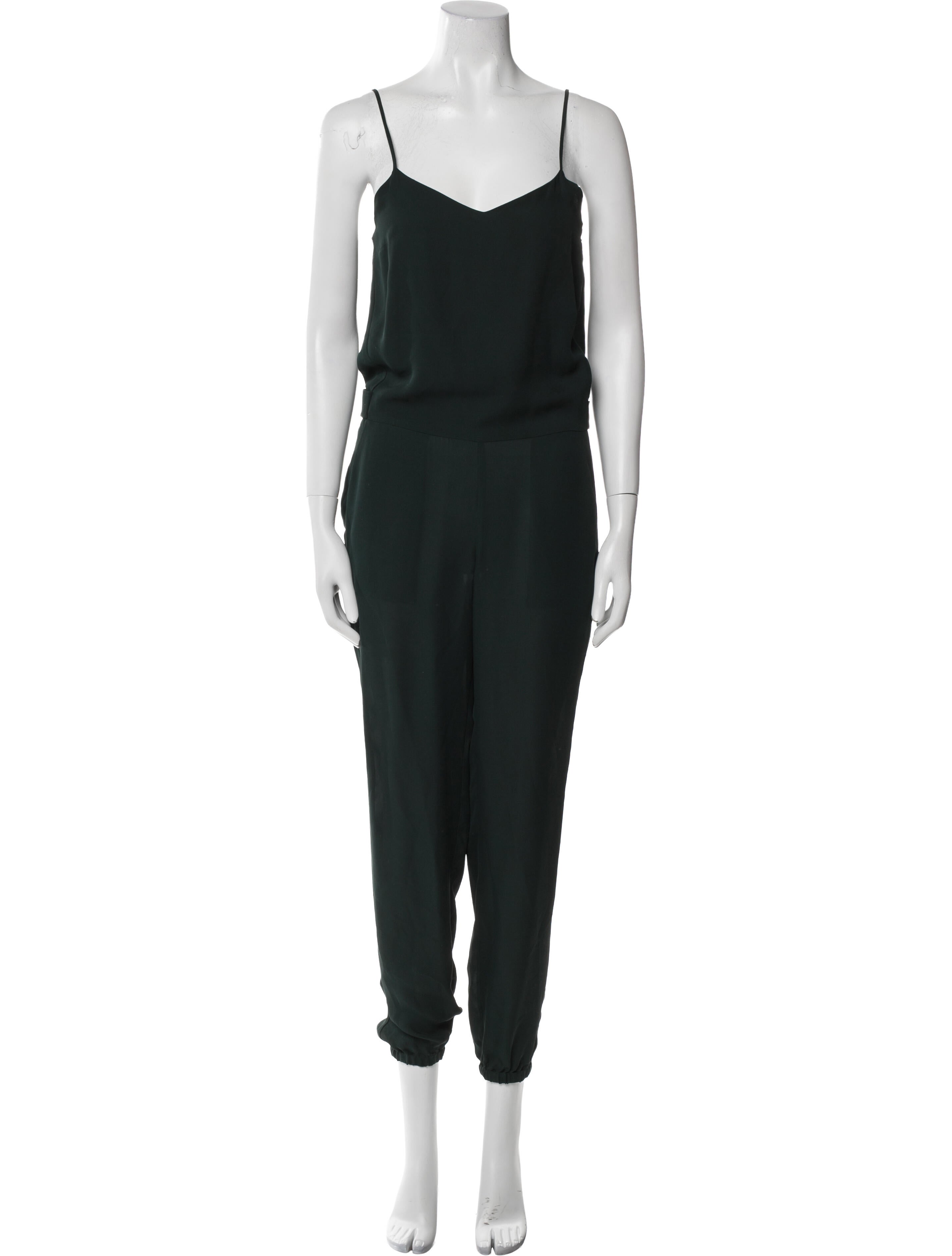 Theory Silk V-Neck Jumpsuit