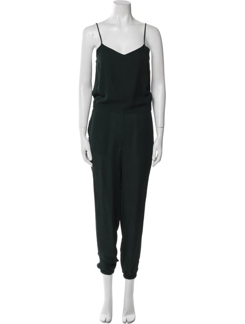 Theory Silk V-Neck Jumpsuit