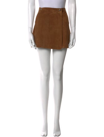 Theory Suede Mini Skirt