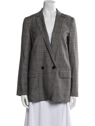 Theory Plaid Print Blazer