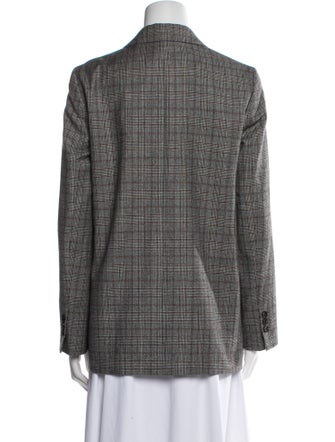 Theory Plaid Print Blazer