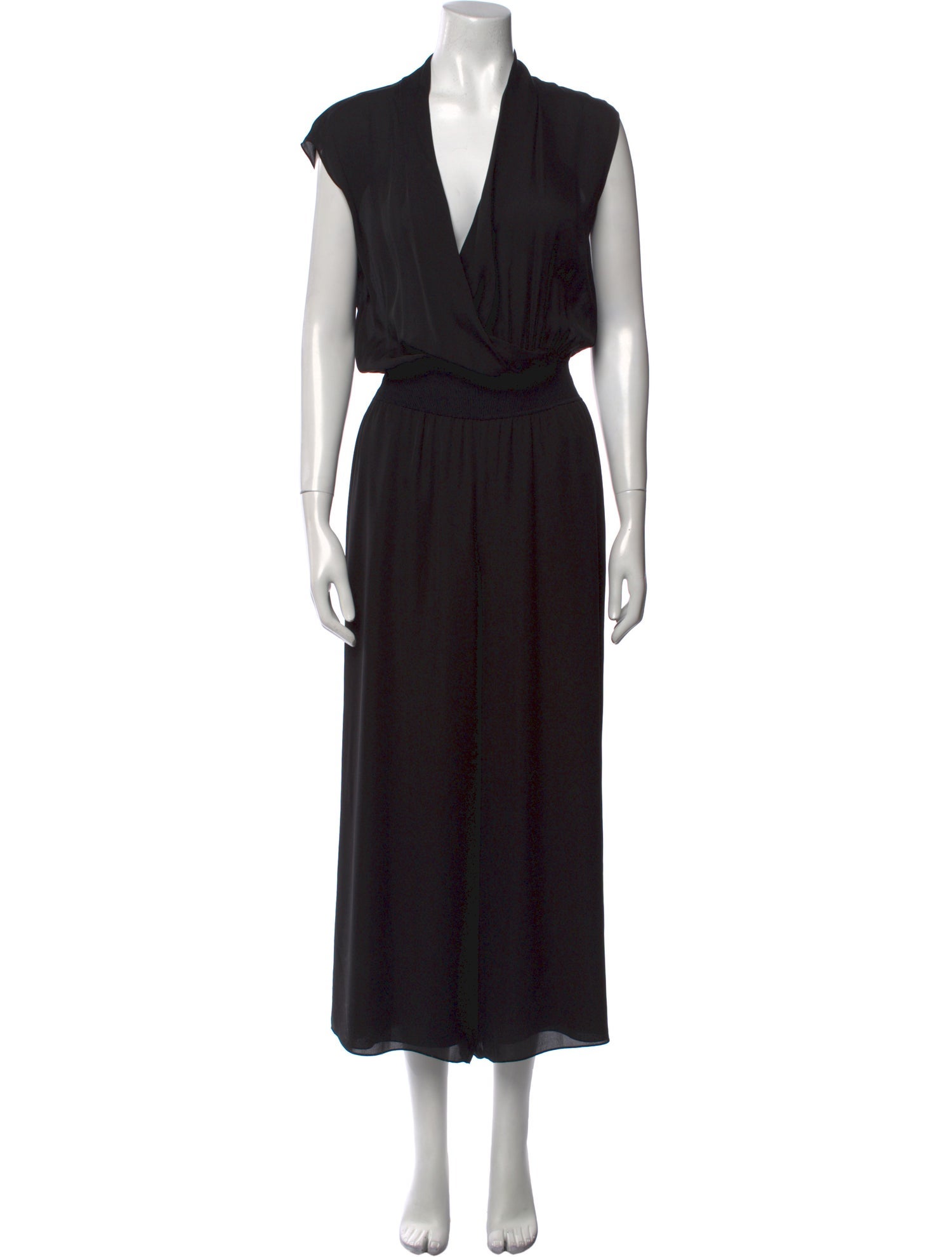 Theory Silk V-Neck Jumpsuit