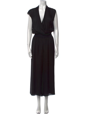 Theory Silk V-Neck Jumpsuit