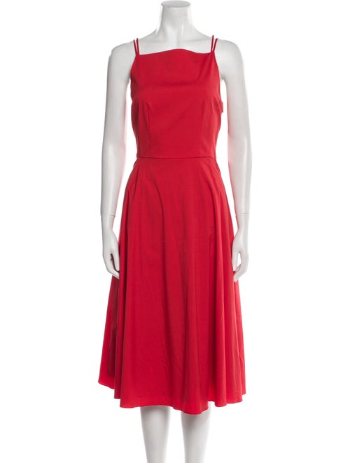 Theory Square Neckline Midi Length Dress