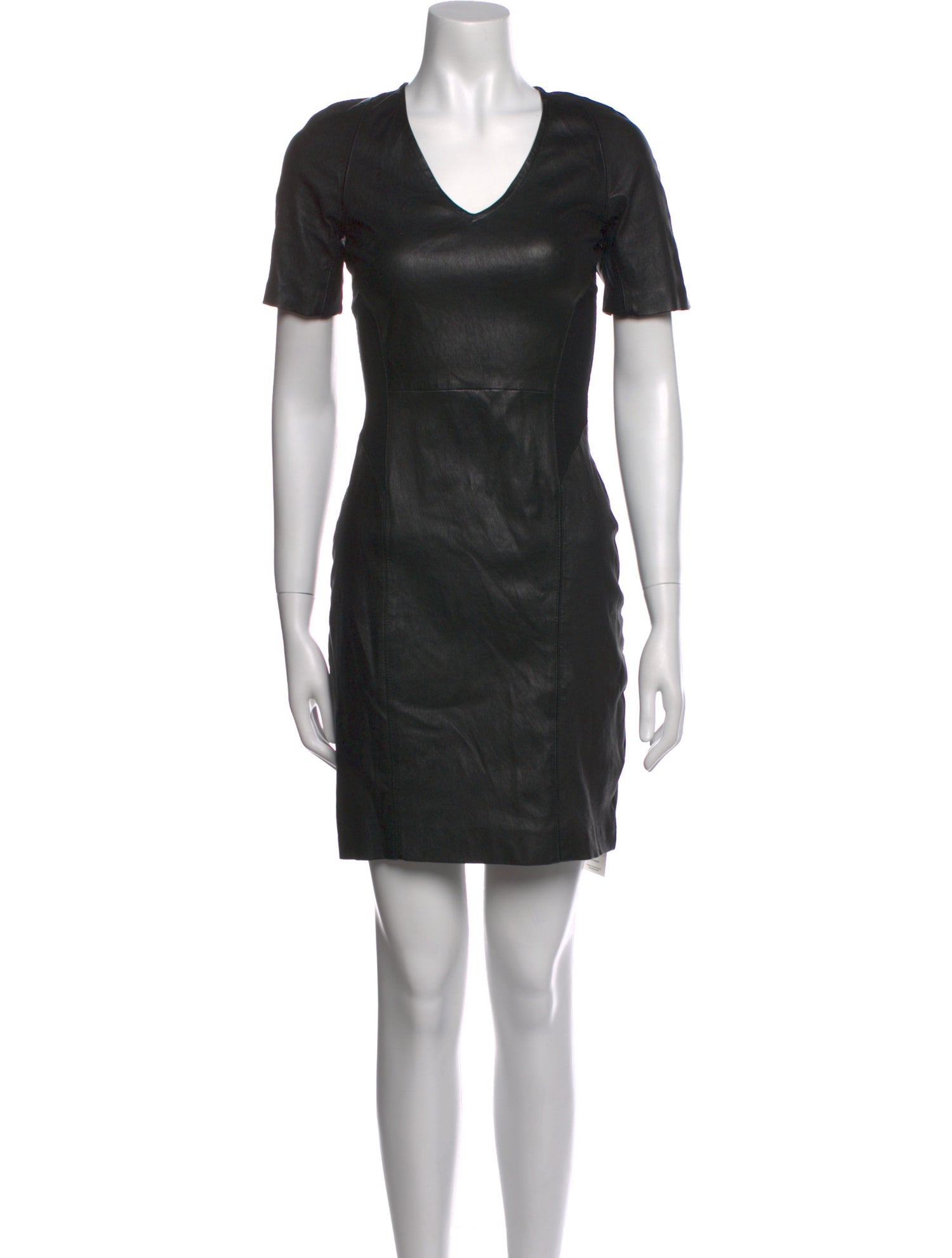Theory Lamb Leather Mini Dress