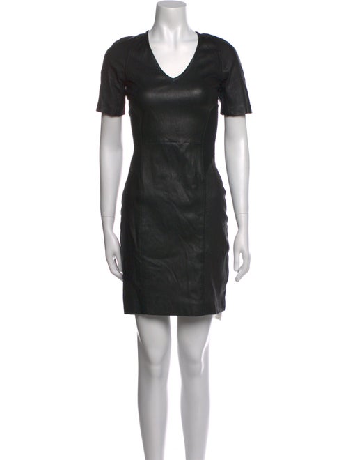 Theory Lamb Leather Mini Dress