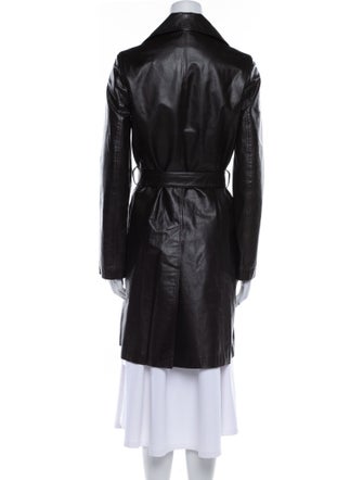 Theory Leather Trench Coat