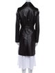 Theory Leather Trench Coat