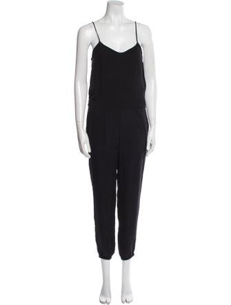 Theory Silk Scoop Neck Jumpsuit