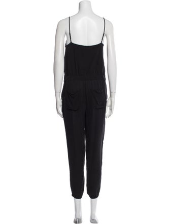 Theory Silk Scoop Neck Jumpsuit