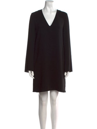 Theory V-Neck Mini Dress