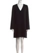 Theory V-Neck Mini Dress
