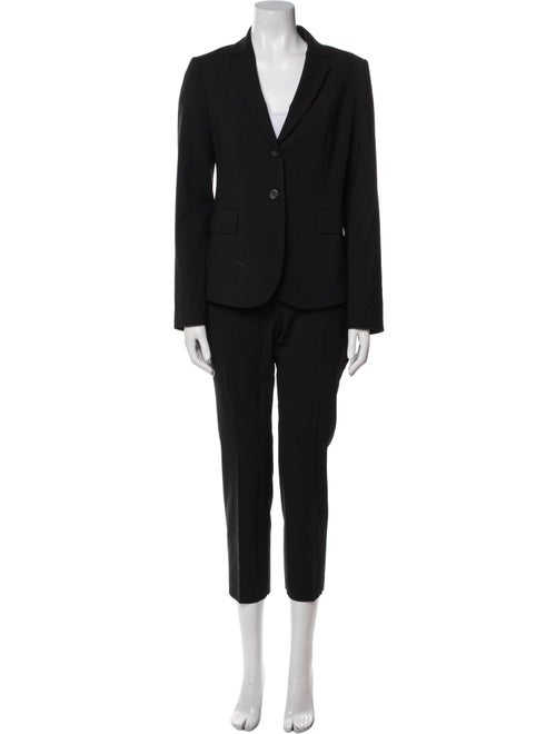 Theory Virgin Wool Pleated Accents Pant Set