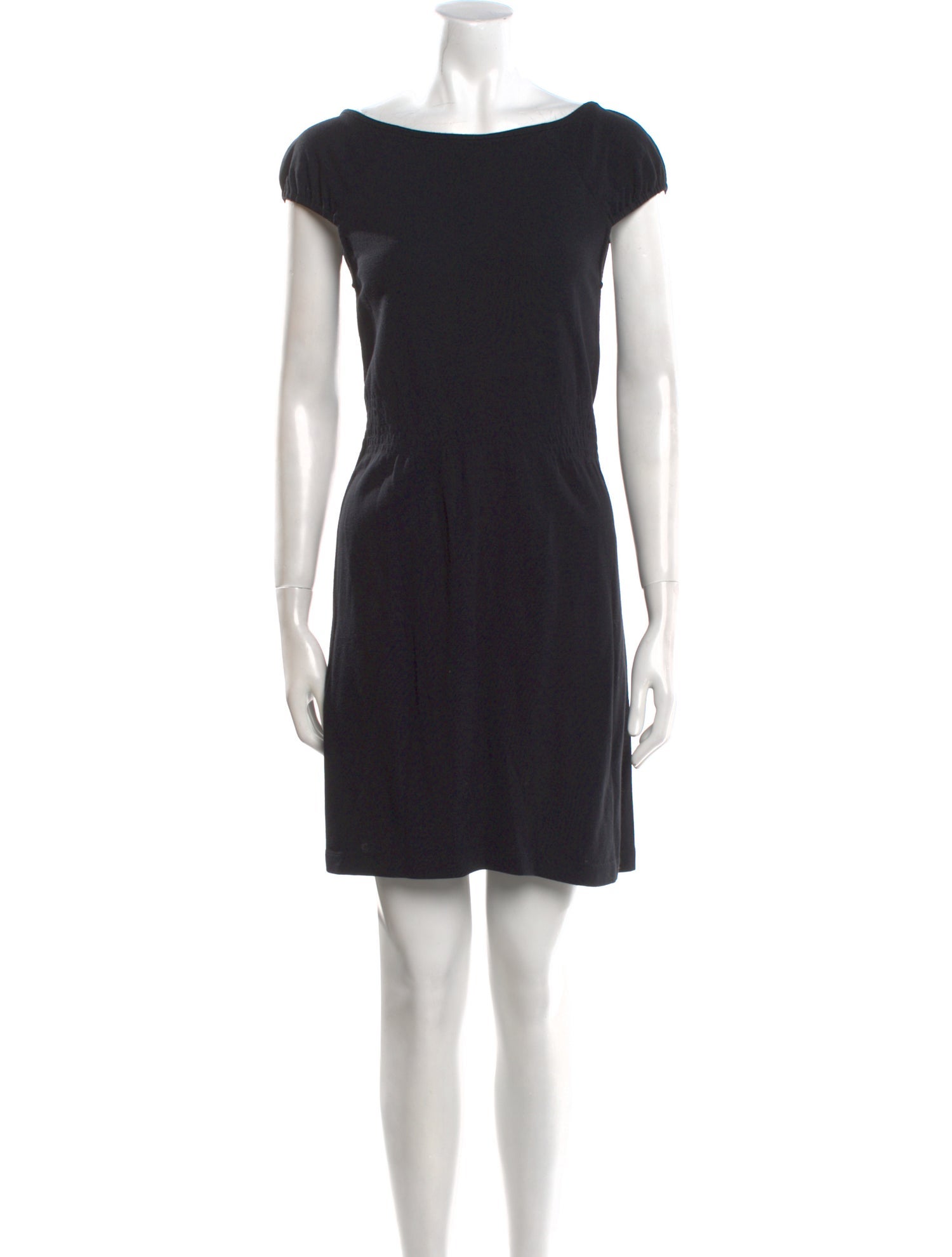Theory Bateau Neckline Mini Dress