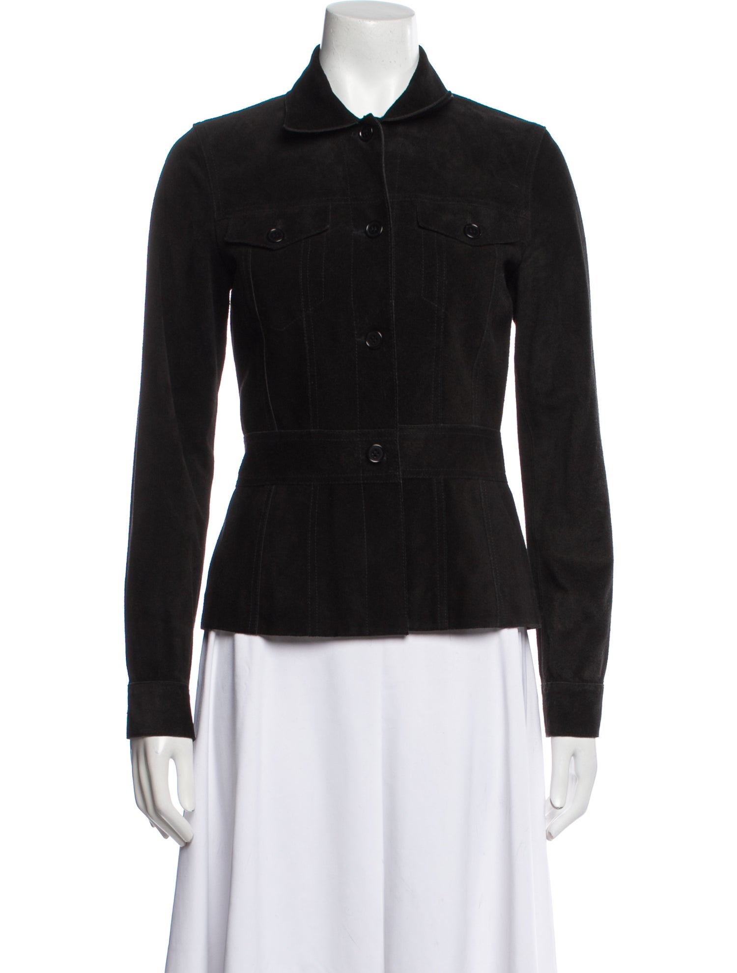 Theory Leather Denim Jacket