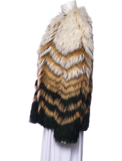 Theory Fur Striped Fur Jacket