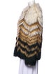 Theory Fur Striped Fur Jacket