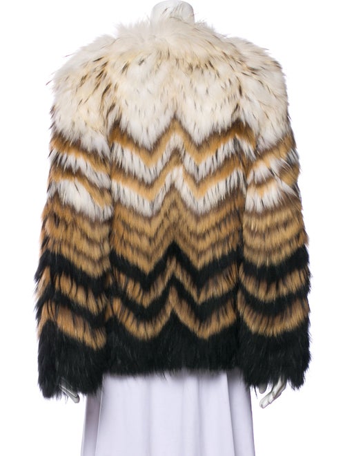 Theory Fur Striped Fur Jacket