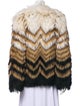 Theory Fur Striped Fur Jacket