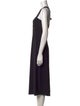 Theory Square Neckline Long Dress