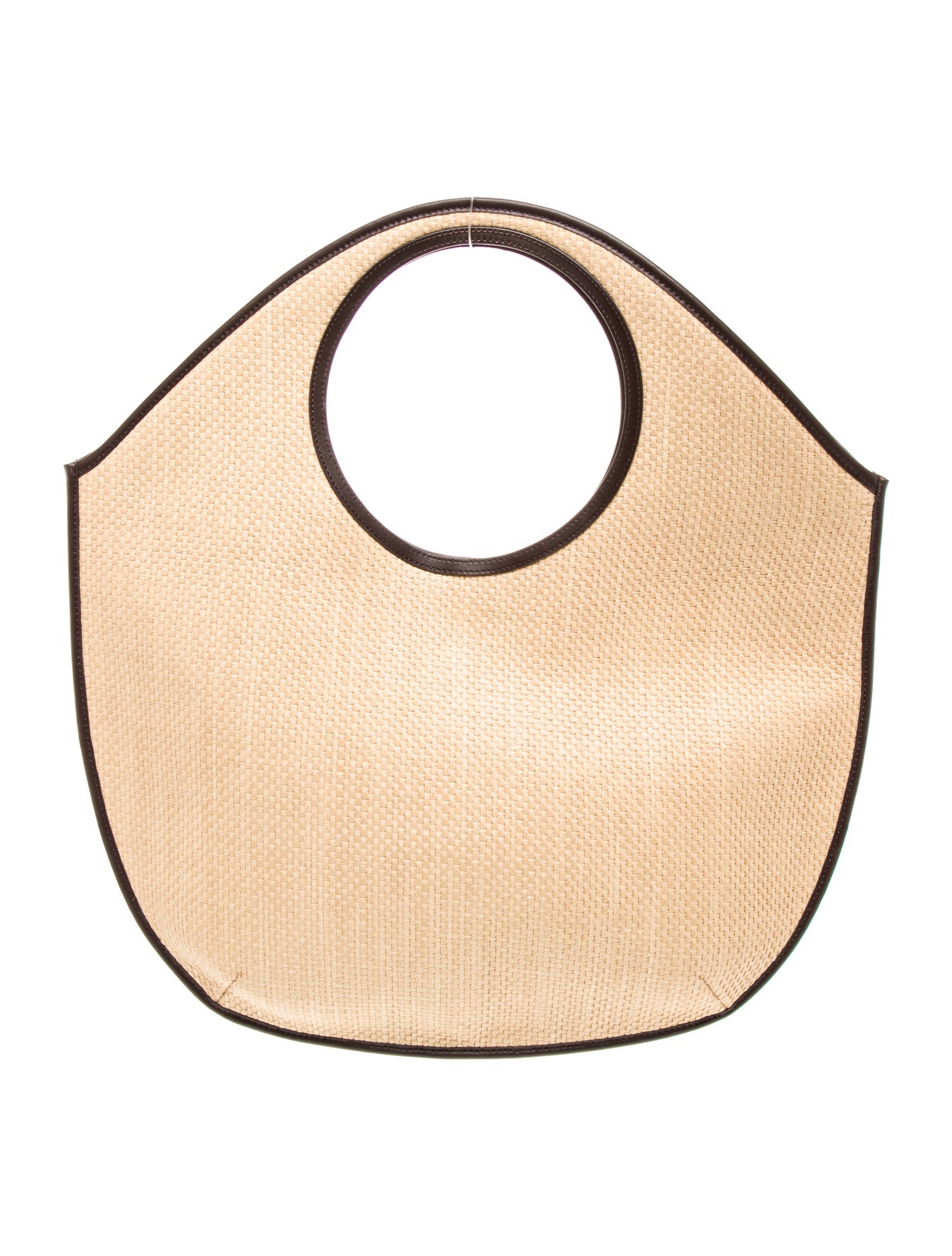 Theory Raffia Top Handle Bag