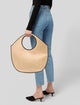 Theory Raffia Top Handle Bag