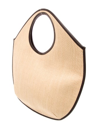 Theory Raffia Top Handle Bag