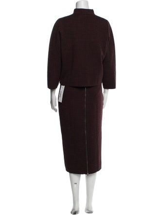 Theory Wool Patterned Skirt Set
