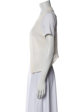 Theory Linen Open Front Sweater