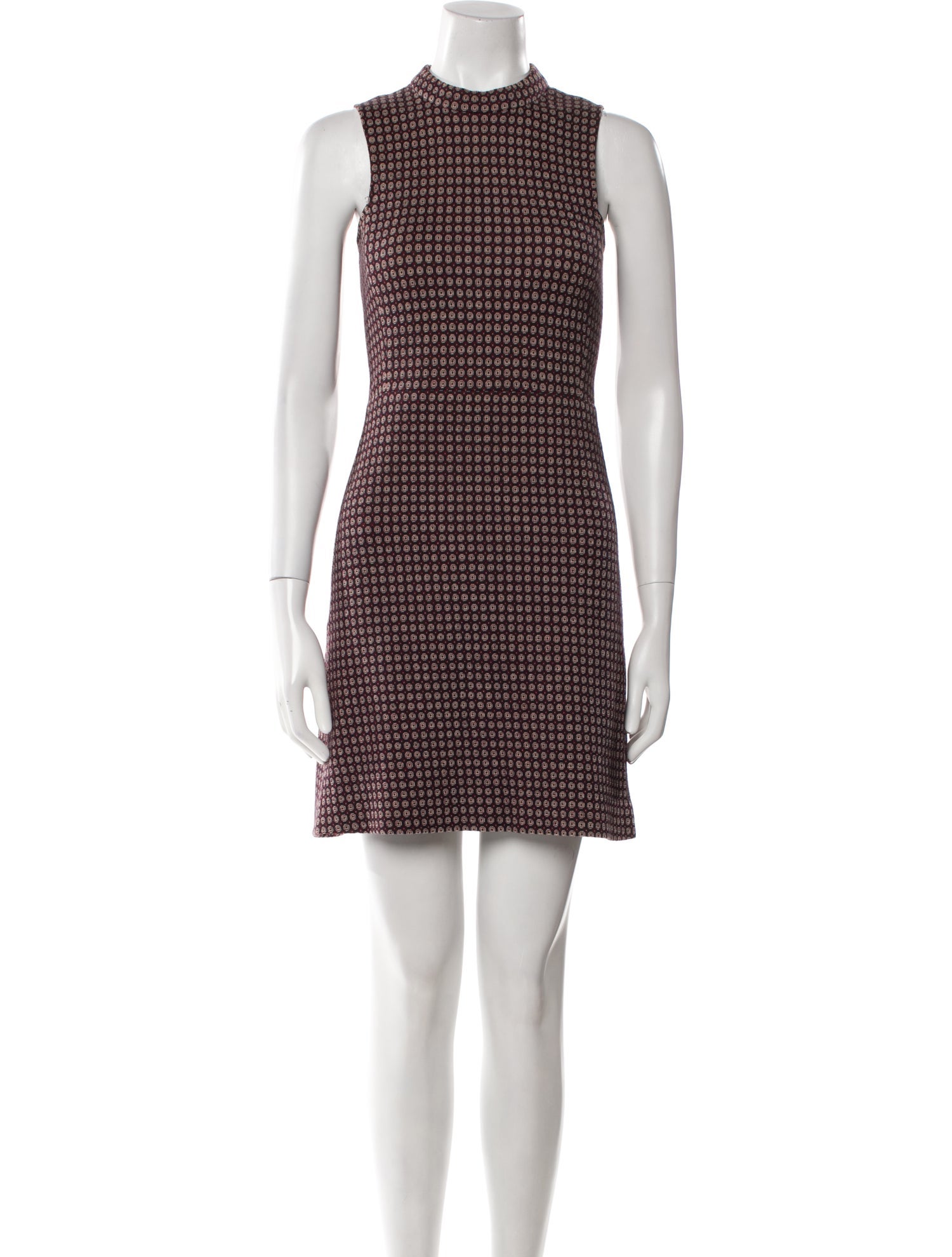 Theory Plaid Print Mini Dress