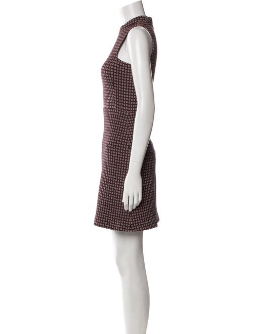 Theory Plaid Print Mini Dress