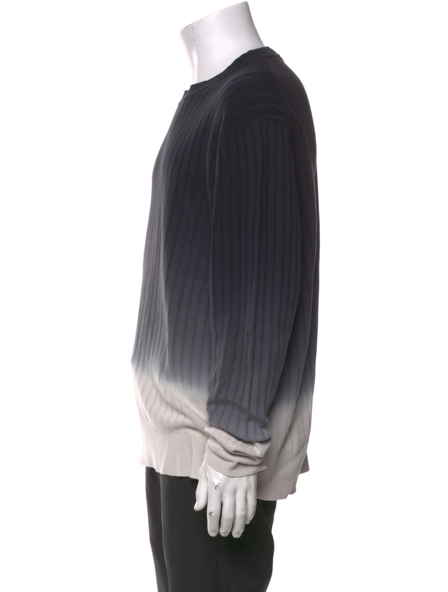 Theory Colorblock Pattern Crew Neck Sweatshirt