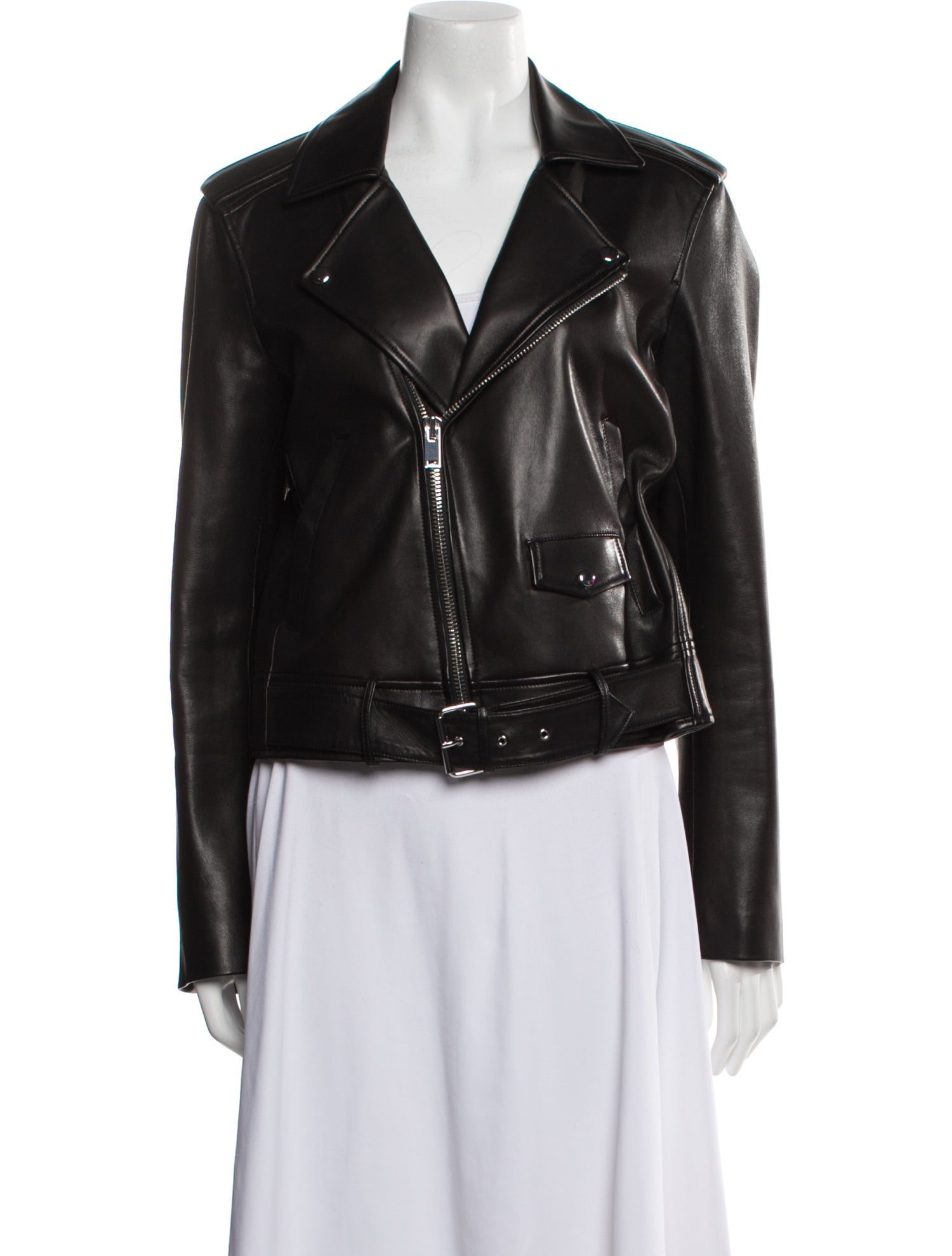Theory Leather Biker Jacket