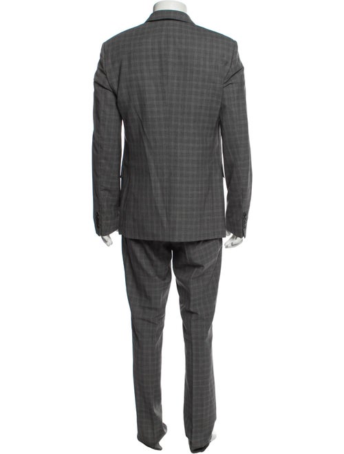 Theory Wool Plaid Print Two-Piece Blazer