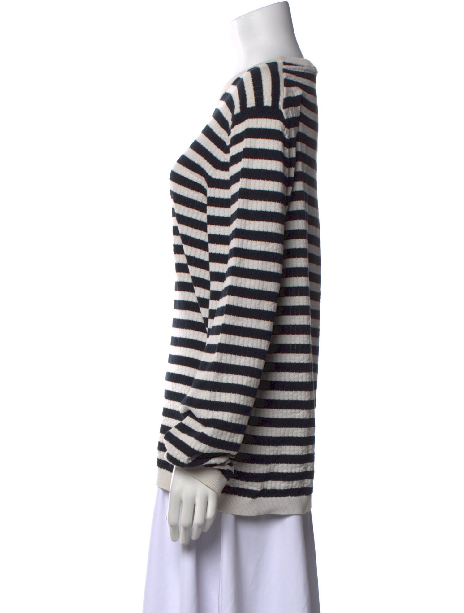 Theory Striped Crew Neck Sweater