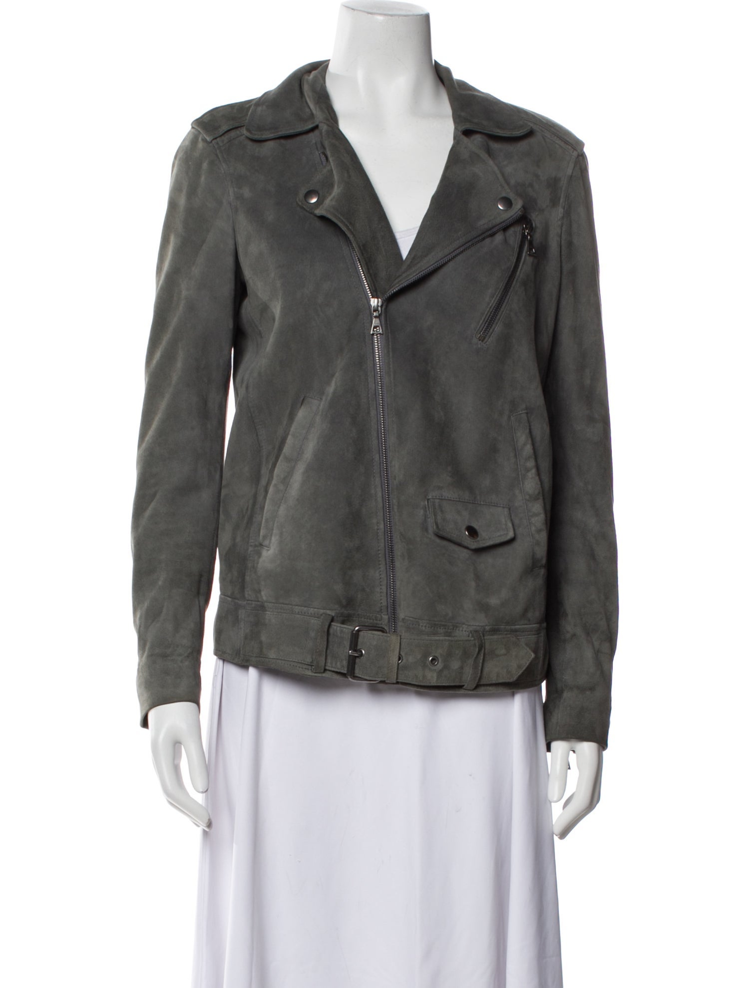 Theory Suede Biker Jacket