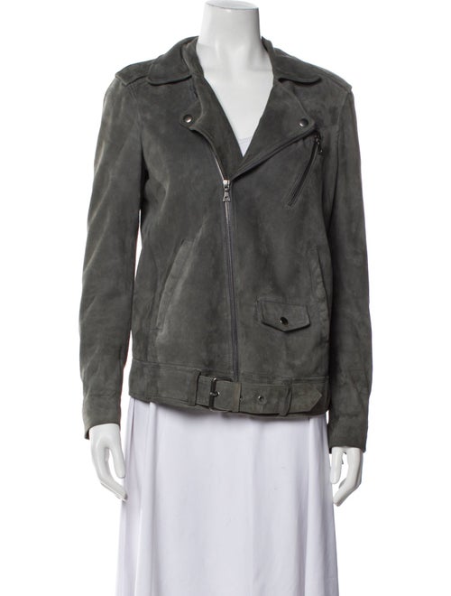 Theory Suede Biker Jacket